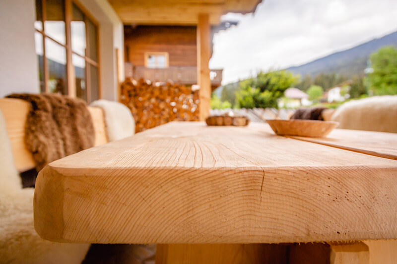 steigerhouten tafel