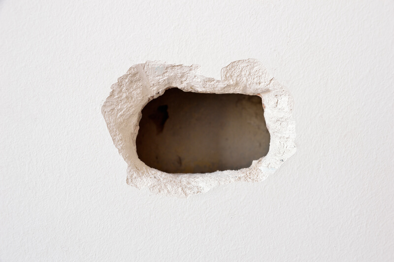 gat in de muur