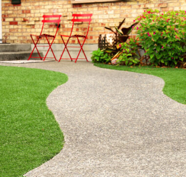 kunstgras in de tuin