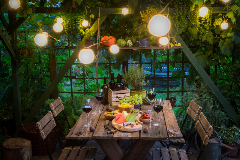 eiken tuintafel